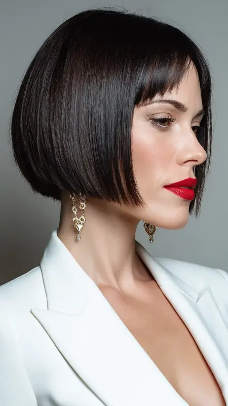 Blunt Cut Bob - Straight Hairstyles