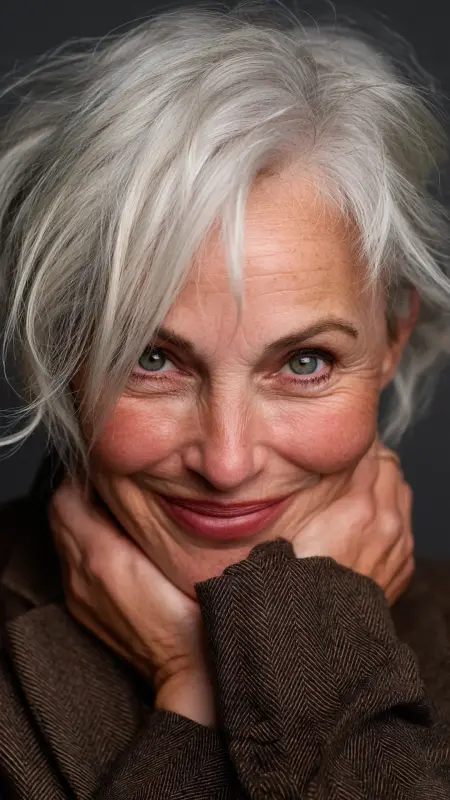 Bob with Peekaboo Layers - Medium Length Bob Haircuts For Women Over 50