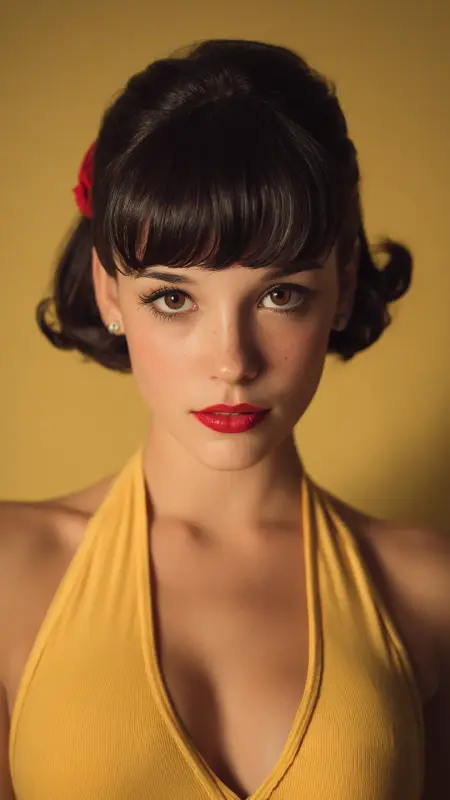 Bob with Rolled Fringe - Vintage bob hairstyle