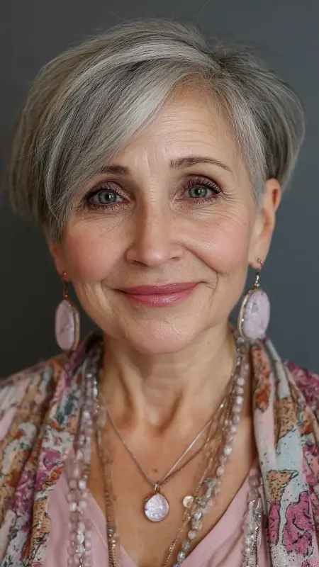 Bob with Soft Undercut and Hidden Volume - Medium Length Bob Haircuts For Women Over 50