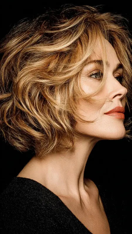 Bob with Voluminous Blowout - bob haircuts for women over 60 with fine hair