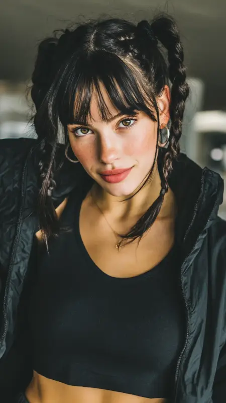 Braided Bangs - Airport Hairstyles for Short Hair