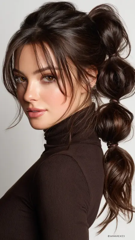 Bubble Ponytail - Y2k haircuts