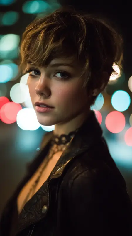Butterfly Bangs with Textured Pixie - Butterfly bangs