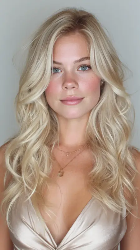 Champagne Blonde Highlights - Hair color ideas for women in 30s