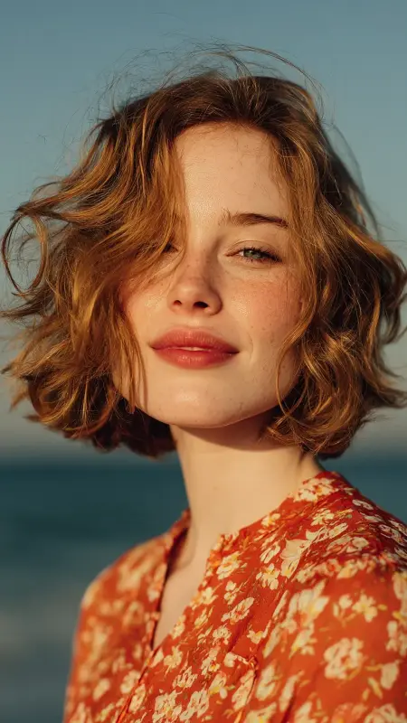 Chin-Length Bob with Soft Curls - Youthful haircuts