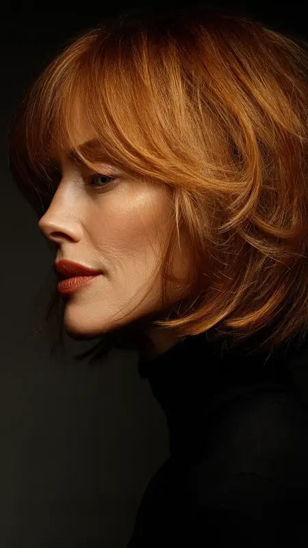 Classic Chin-Length Bob with Side Part - bob haircuts for women over 60 with fine hair