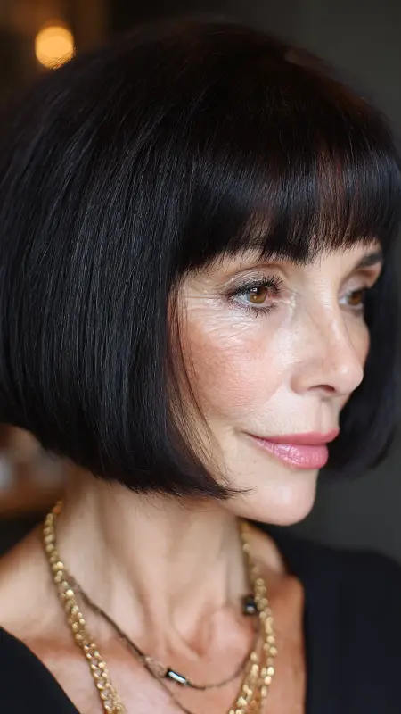 Collarbone Curly Cut - Medium length haircuts for women over 50