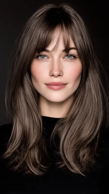 Cool Mushroom Brown Sleek Bob - Classy hair color ideas