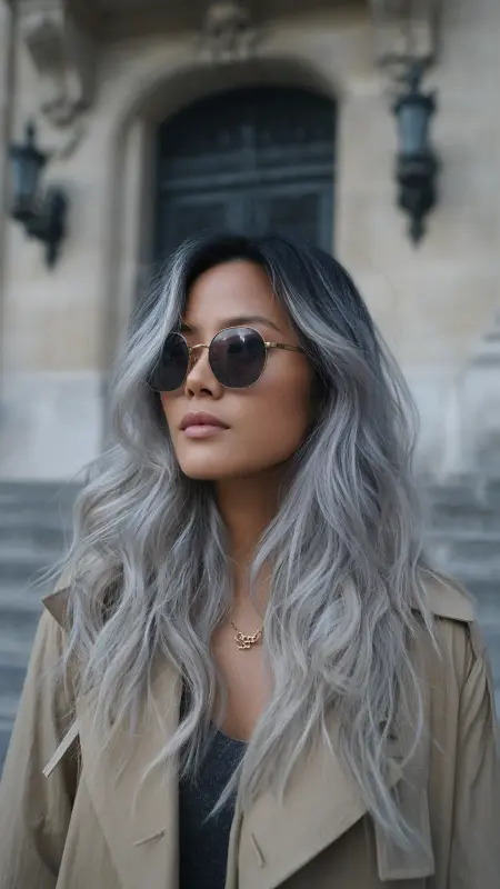 Cool Platinum Pixie -  Hair color for college students 