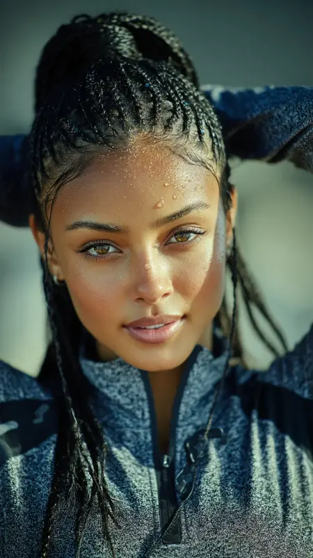 Cornrow Braids Trucker Hat - Afrocentric Hairstyles