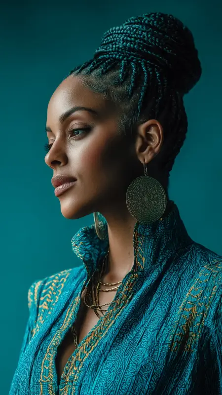 Cornrow Ponytail - Afrocentric Hairstyles