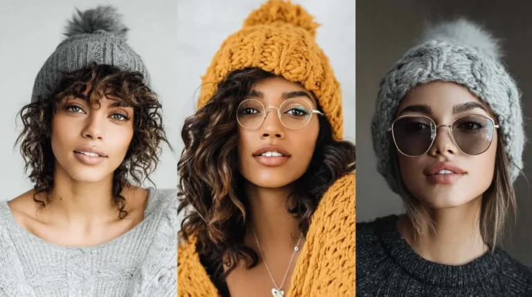 Curly Hairstyles With Beanies 2
