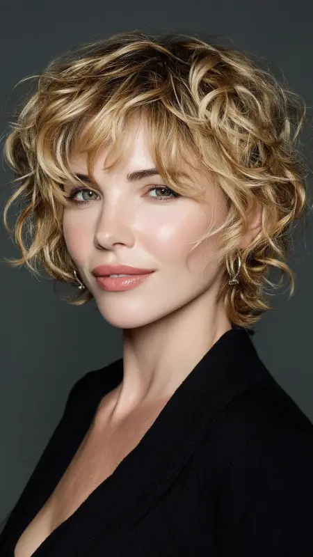 Curly Pixie with Long Top Layers - Short curly pixie haircuts