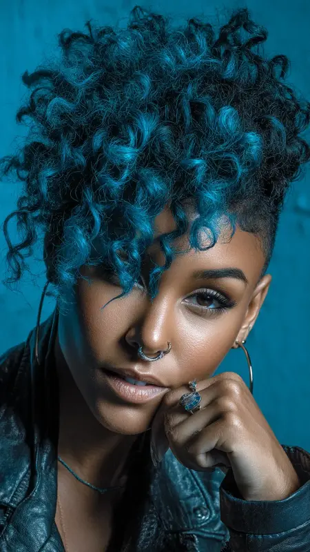 Curly Undercut Pixie - Short curly pixie haircuts