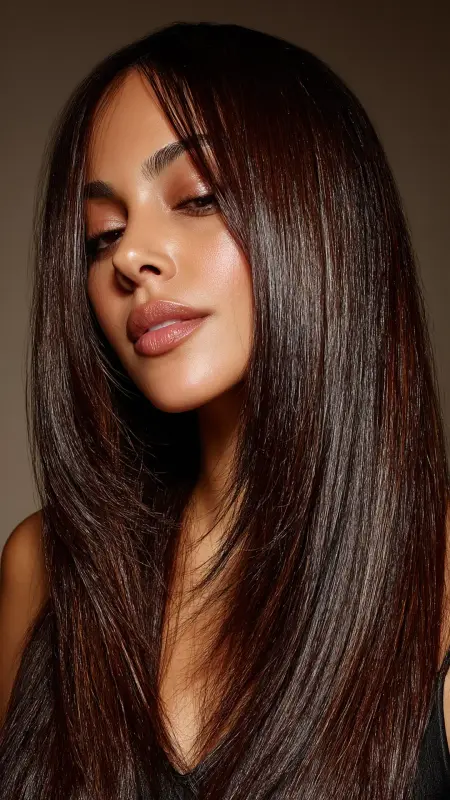 Dark Chocolate Shine - Classy hair color ideas