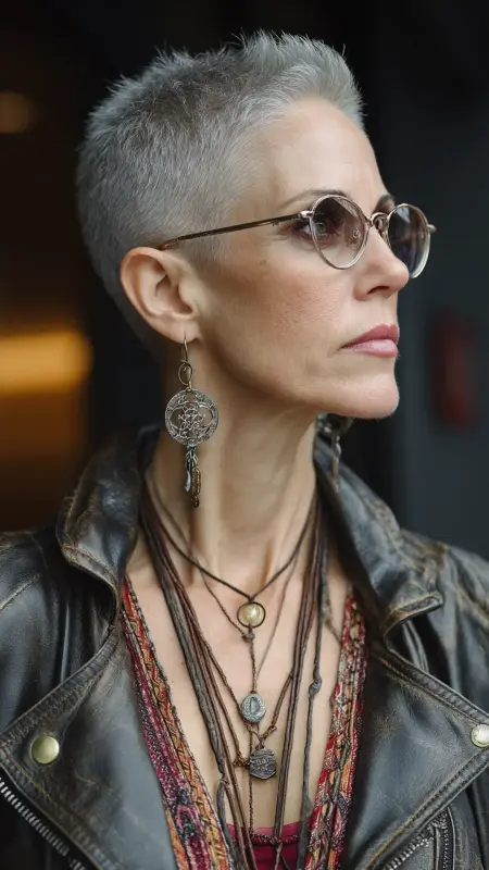 Disconnected Pixie - Short pixie hairstyles for older women