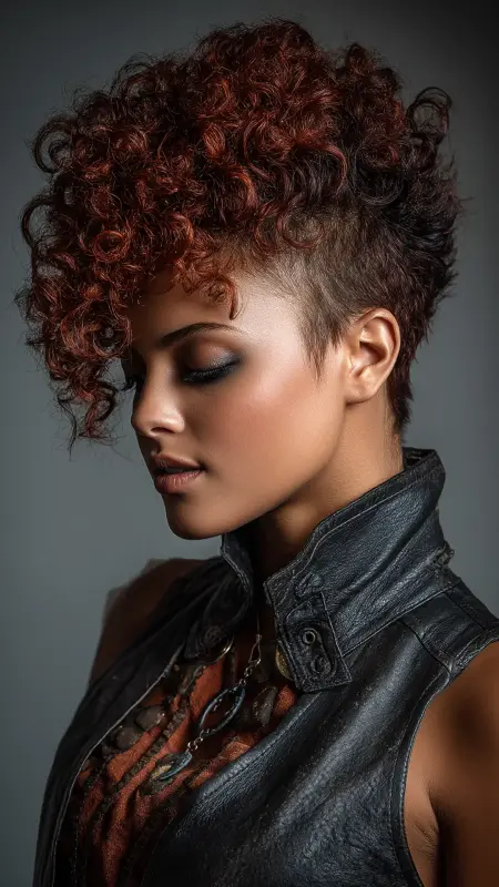 Faux Hawk Curly Pixie - Short curly pixie haircuts