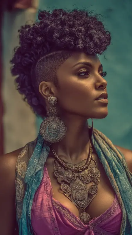 Faux Hawk with Flat Twists - Afrocentric Hairstyles