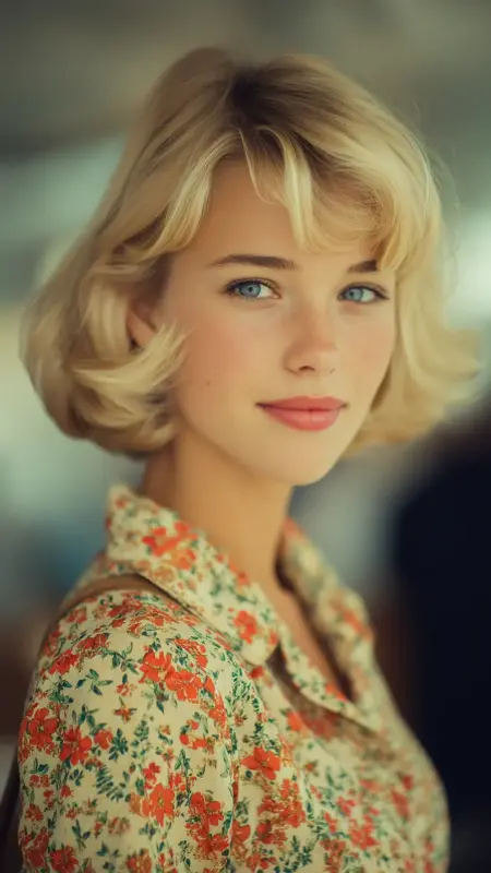 Feathered 50s Bob - 50s bob