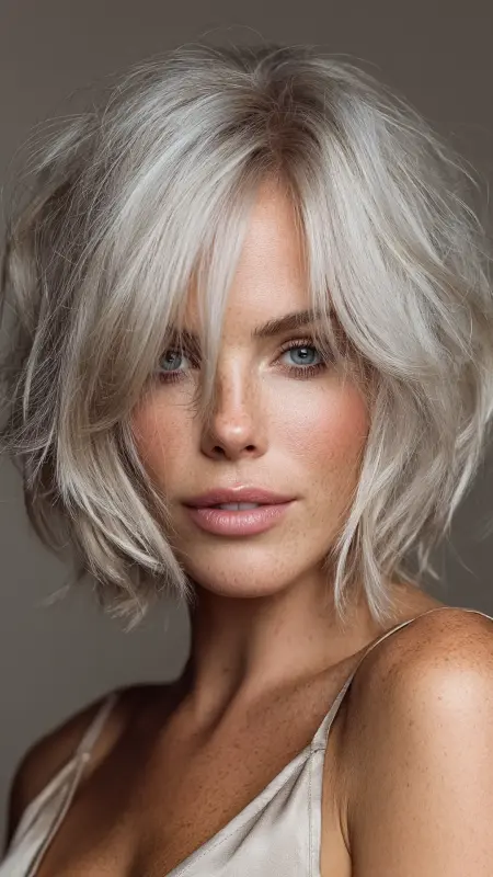 Feathered Bob with Undone Waves - Feathered Bob Hairstyles