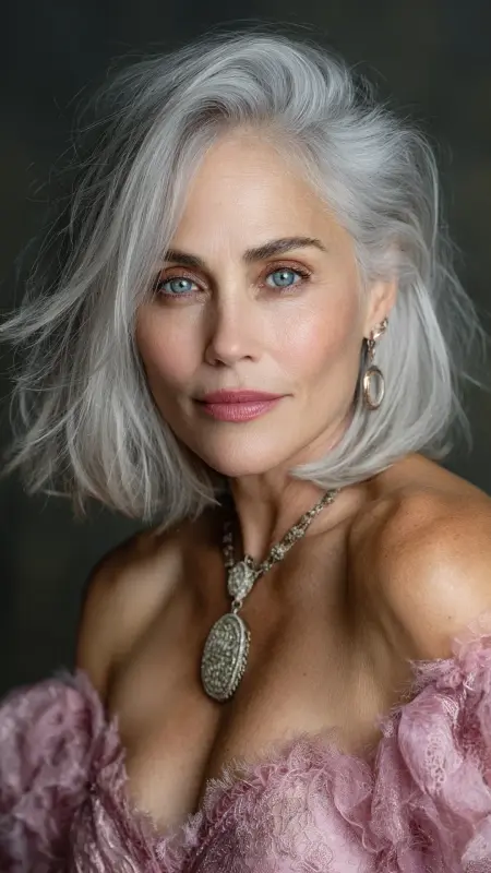 Feathered Shoulder-Length Cut - Shoulder Length Haircuts For Women Over 60