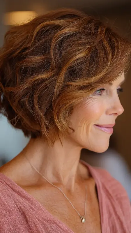 Graduated Bob with Soft Layers - Medium Length Bob Haircuts For Women Over 50
