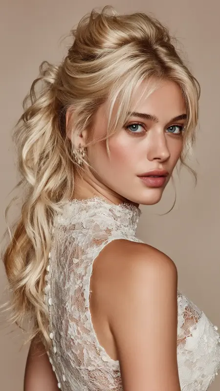 Half-Up Half-Down with Volume - Classy haircuts for women