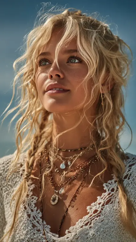 Hush Cut with Boho Waves and Face Framing Pieces - Hush cut