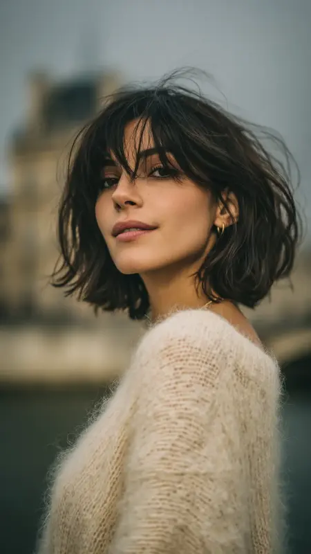 Hush Cut with Feathered Bangs - Hush cut