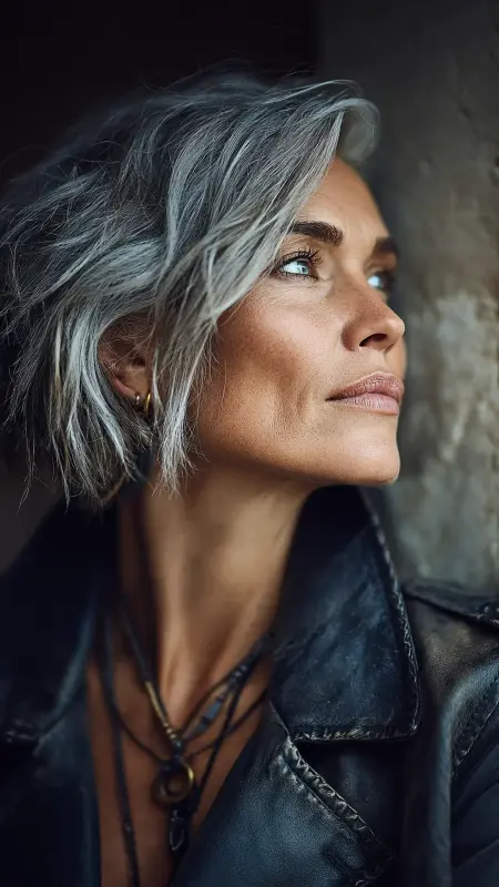 Inverted Bob with Textured Ends - Medium Length Bob Haircuts For Women Over 50