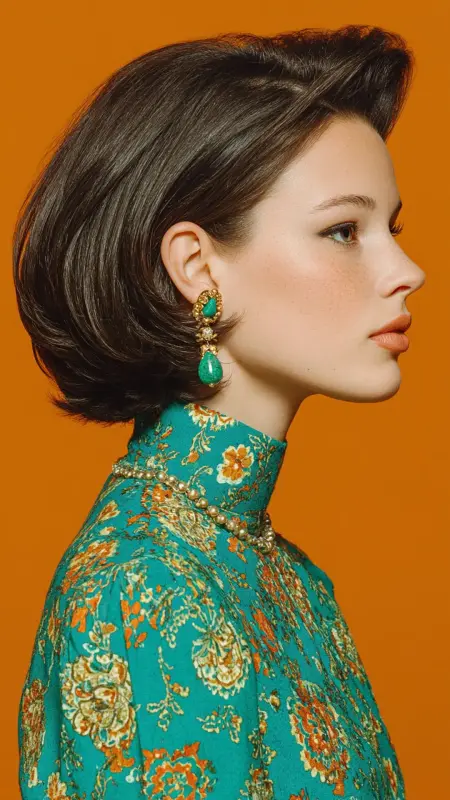 Inverted Bob with Voluminous Crown -  Inverted Bob Haircuts For Fine Hair 