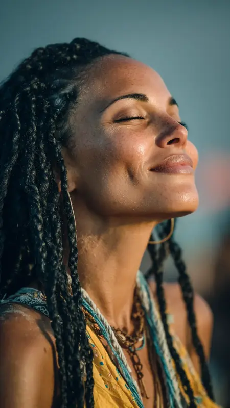 Jumbo Knotless Braids - Afrocentric Hairstyles