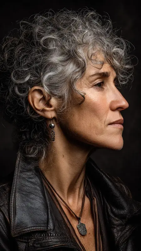 Layered Curly Shag - Hairstyles For Women Over 60 With Curly Hair