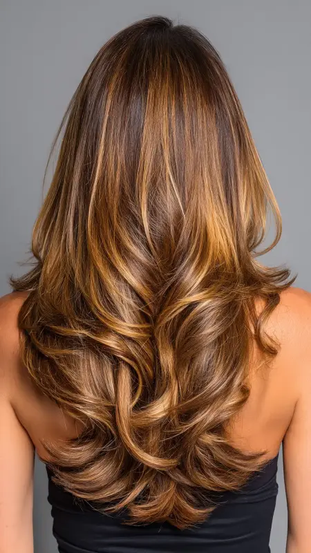 Long V-Cut - Long Haircuts For Women Over 40