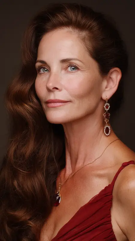 Medium-Length Polished Waves -  medium length hair for women over 50 