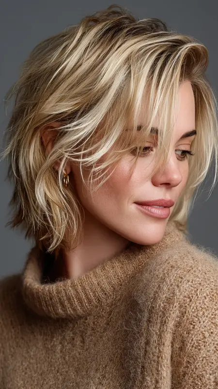 Medium-Length Razor Cut with Asymmetrical Taper - Medium asymmetrical hairstyles