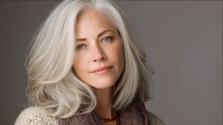 Medium length hair with layers over 60 older women 3