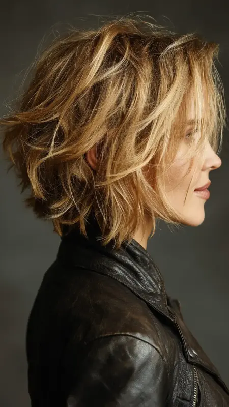 Messy Feathered Bob - Feathered Bob Hairstyles