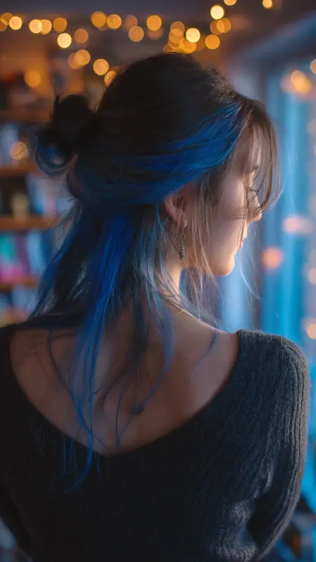 Midnight Blue Underlayer -  Hair color for college students 