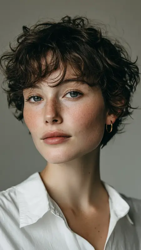 Minimalist Curly Pixie - Short curly pixie haircuts