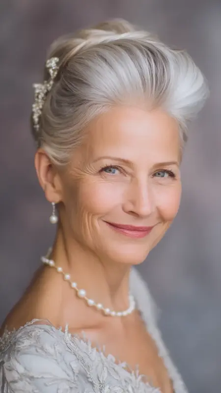 Modern French Twist - Hairstyles for 80 year old women
