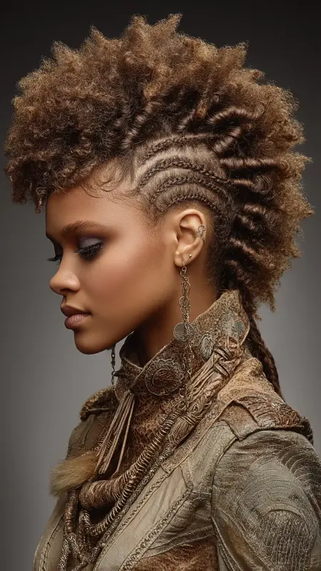 Mohawk Braids - Afrocentric Hairstyles