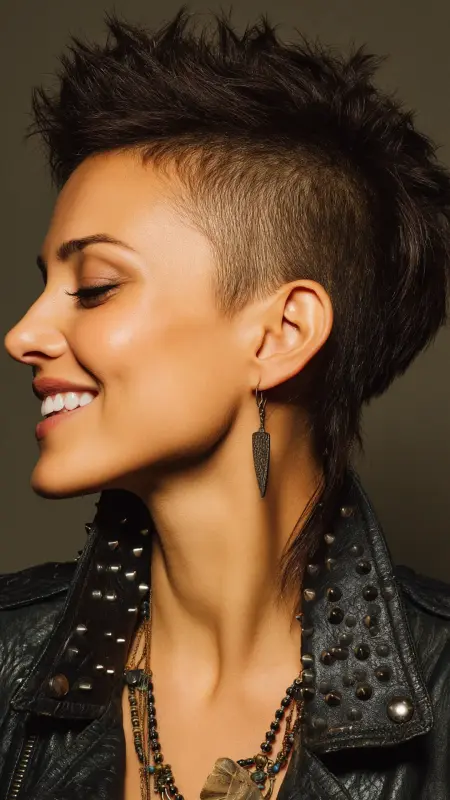 Mohawk-Inspired Pixie - Pixie Haircuts For Fine Hair