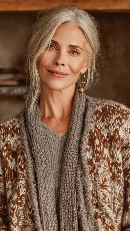 Mushroom Brown Layered Crop - hair color ideas for women over 70