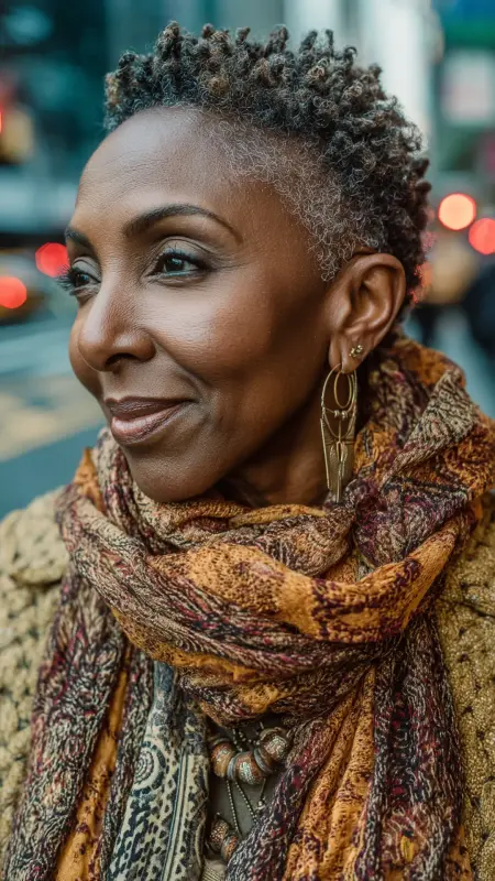 Natural Twist-Out Pixie - Short Curly Haircuts For Women Over 50