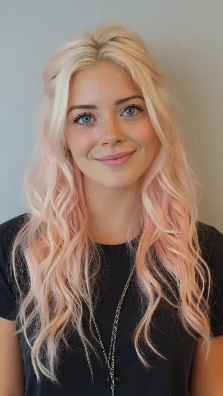 Pastel Pink Ombr - Hair color ideas for women in 30s