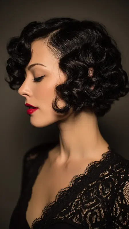Pin Curl Bob - 50s bob