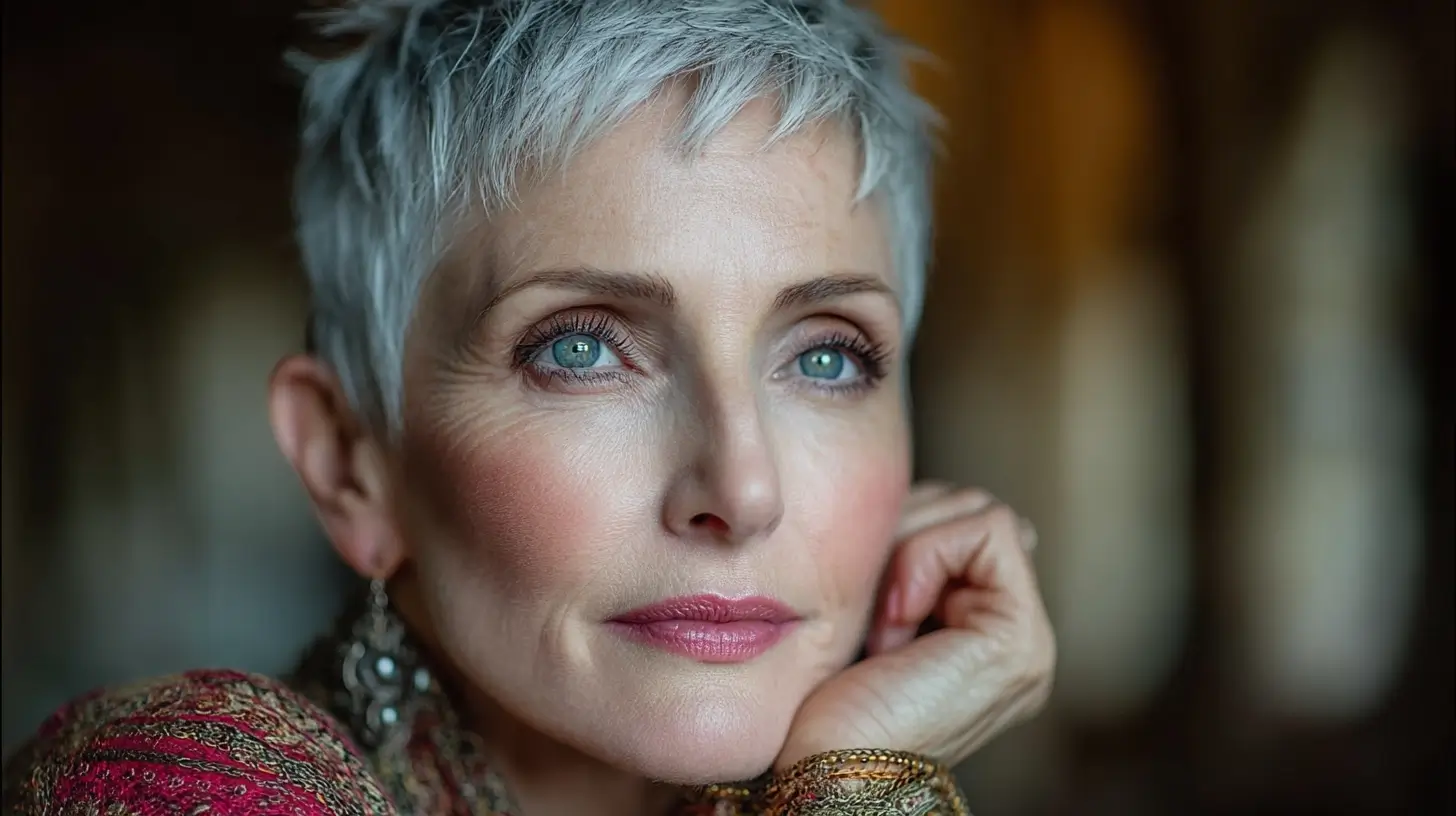 Pixie hairstyles for older women over 60 3
