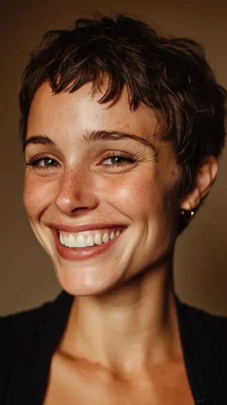 Pixie with Micro Bangs - Pixie Haircuts For Fine Hair